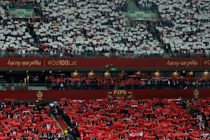 Football. Euro 2020 Qualifiers. Poland - Latvia. 24.03.2019