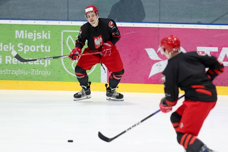 Ice Hockey. Poland national team. Training. 02.04.2024