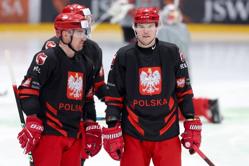 Ice Hockey. Poland national team. Training. 02.04.2024