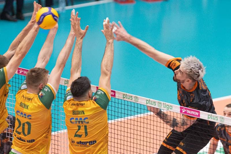 Volleyball. PlusLiga. Aluron CMC Warta Zawiercie - Jastrzebski Wegiel. 24.04.2024