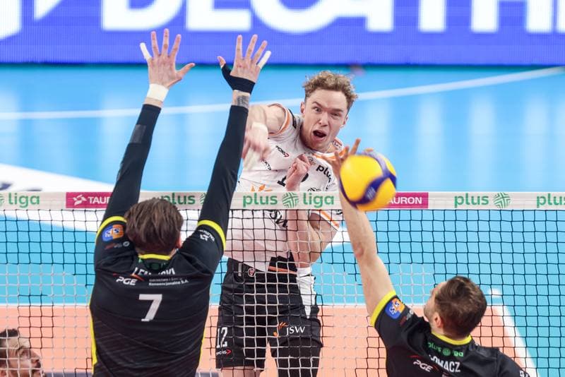 Volleyball. PlusLiga. Jastrzebski Wegiel - PGE GiEK Skra Belchatow. 09.02.2025