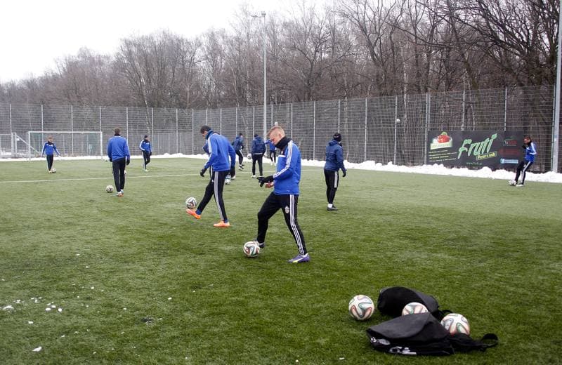 Football. Piast Gliwice. Training. 03.03.2015