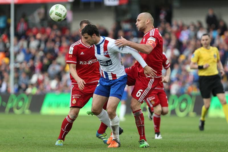 Football. Ekstraklasa. Podbeskidzie Bielsko-Biala - Wisla Krakow. 14.05.2016