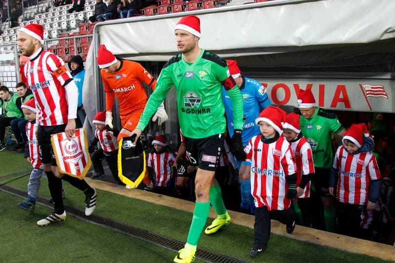Football. Lotto Ekstraklasa. Cracovia Krakow - Gornik Leczna. 04.12.2016