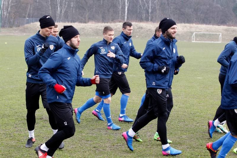 Football. Piast Gliwice. Training. 15.03.2017