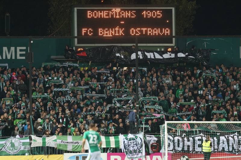 Football. HET Liga. Bohemians 1905 Praha - Banik Ostrava. 13.10.2017