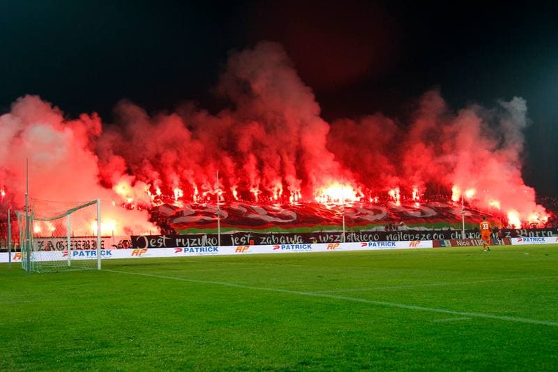 Football. Nice I Liga. Zaglebie Sosnowiec - Ruch Chorzow. 03.11.2017