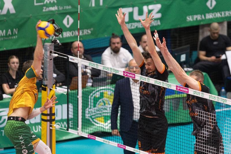 Volleyball. PlusLiga. Aluron CMC Warta Zawiercie - Jastrzebski Wegiel. 24.04.2024
