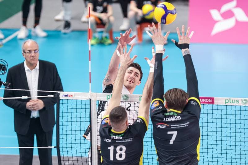 Volleyball. PlusLiga. Jastrzebski Wegiel - PGE GiEK Skra Belchatow. 09.02.2025