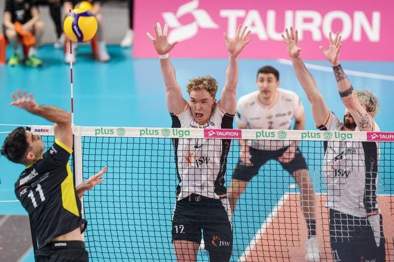 Volleyball. PlusLiga. Jastrzebski Wegiel - PGE GiEK Skra Belchatow. 09.02.2025