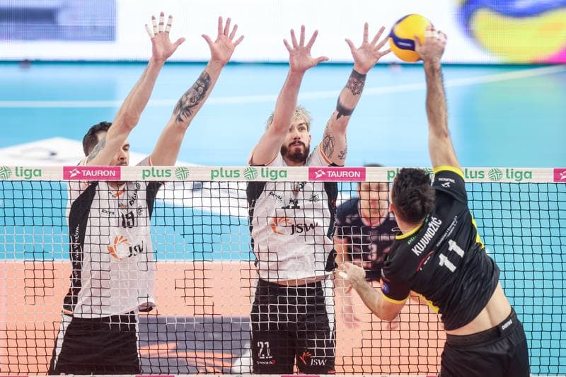 Volleyball. PlusLiga. Jastrzebski Wegiel - PGE GiEK Skra Belchatow. 09.02.2025