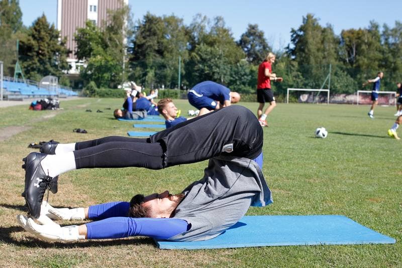 Football. Piast Gliwice. Training. 07.08.2018