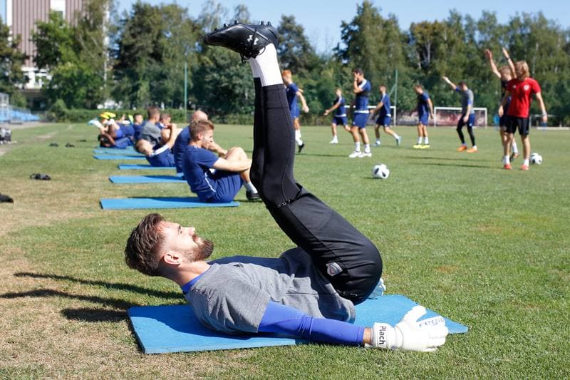 Football. Piast Gliwice. Training. 07.08.2018