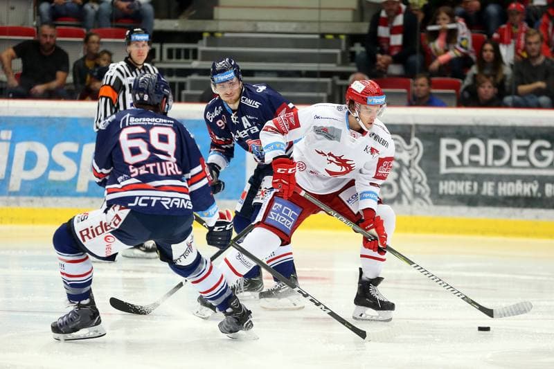 Ice Hockey. Tipsport Extraliga. Ocelari Trinec - HC Vitkovice Ridera. 07.10.2018