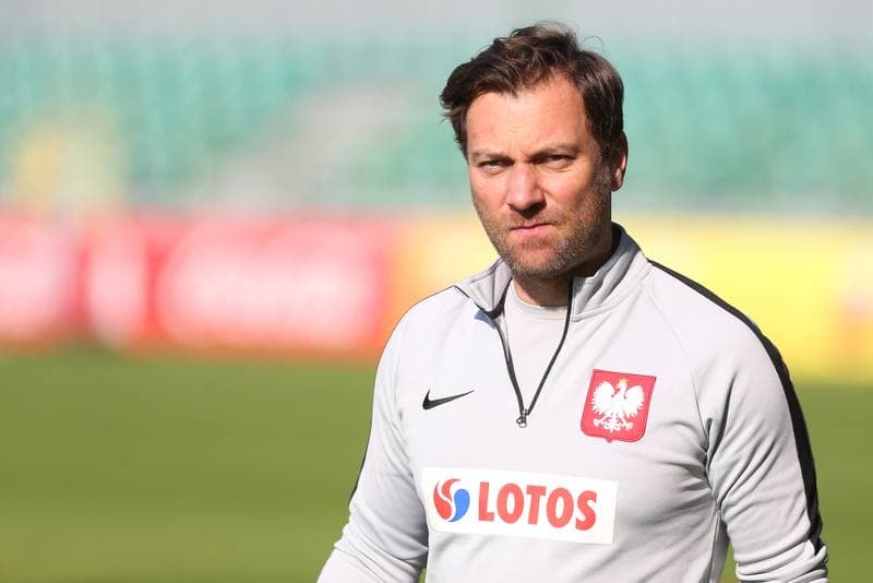Football. Poland national team. Training. 12.10.2018