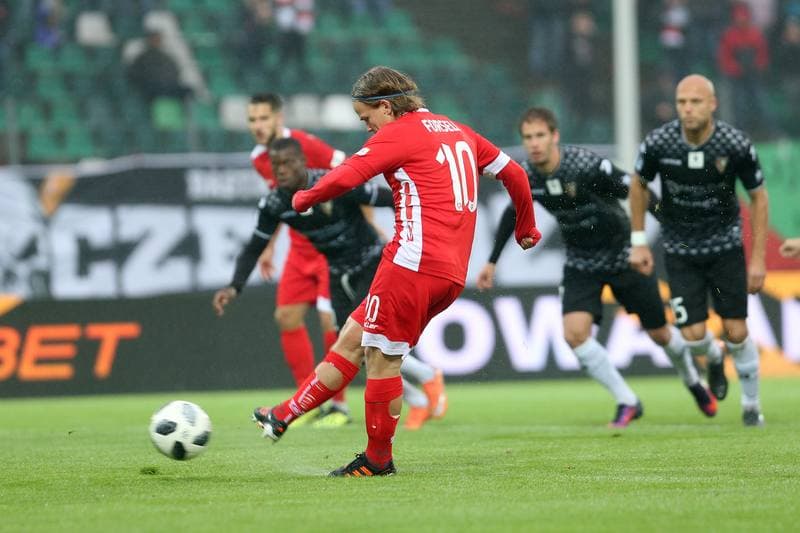 Football. Lotto Ekstraklasa. Zaglebie Sosnowiec - Miedz Legnica. 20.10.2018
