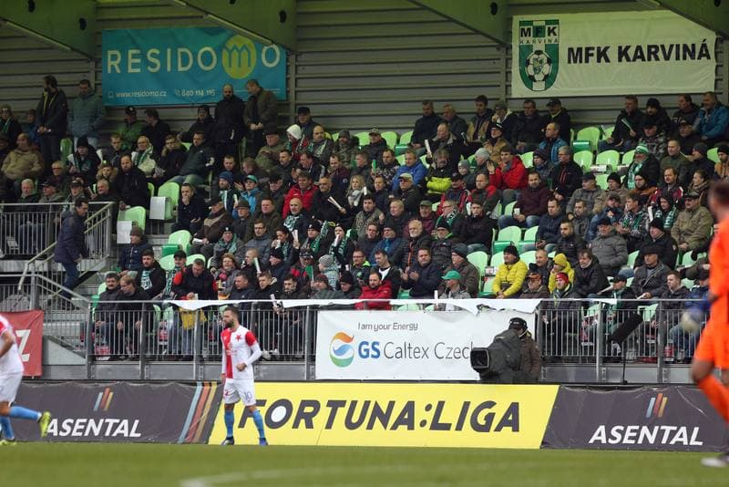 Football. Fortuna:Liga. MFK Karvina - Slavia Prague. 24.11.2018