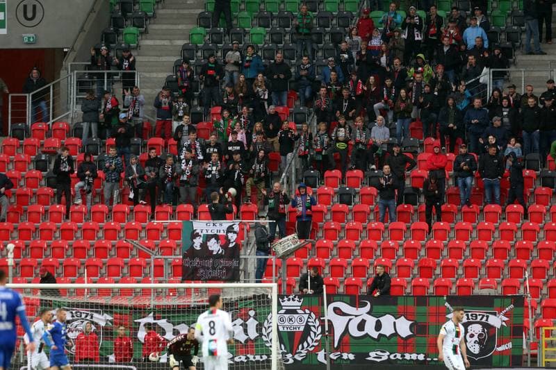 Football. Fortuna I Liga. GKS Tychy - Wigry Suwalki. 28.04.2019