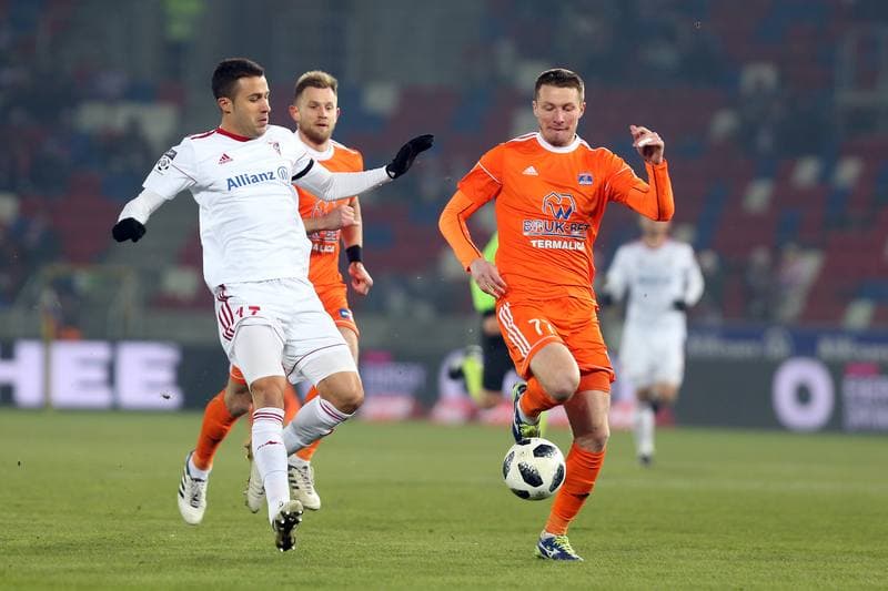 Football. Lotto Ekstraklasa. Gornik Zabrze - Bruk-Bet Termalica Nieciecza. 19.02.2018