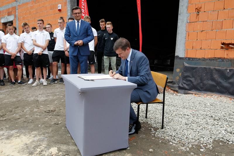 Football. Katowice. Press Conference. 11.05.2018