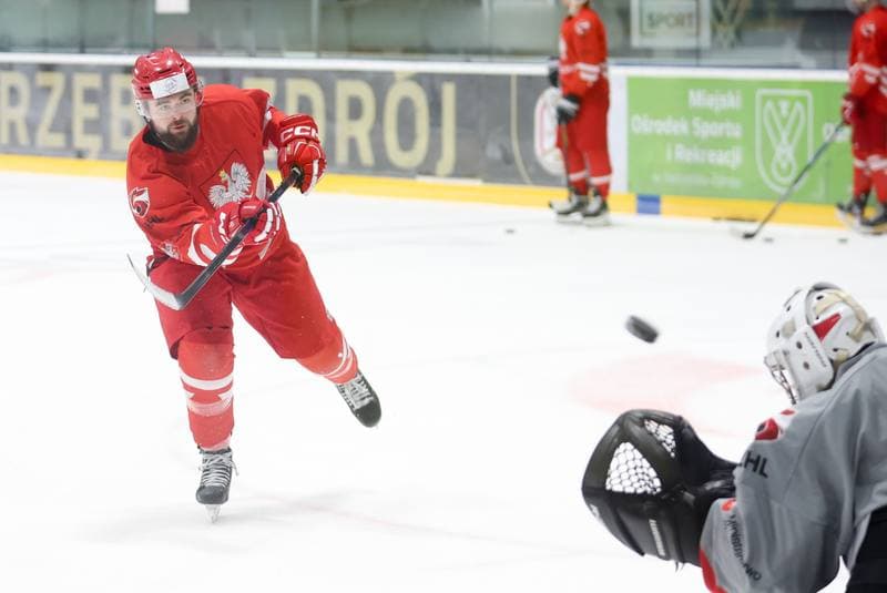 Ice Hockey. Poland national team. Training. 02.04.2024