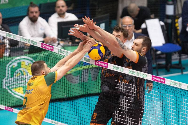 Volleyball. PlusLiga. Aluron CMC Warta Zawiercie - Jastrzebski Wegiel. 24.04.2024