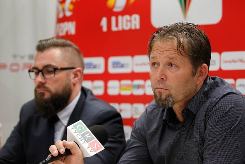 Football. GKS Tychy. Press Conference. 02.11.2016