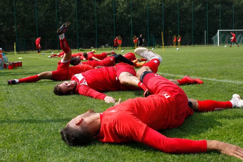 Football. Zaglebie Sosnowiec. Training. 06.09.2018
