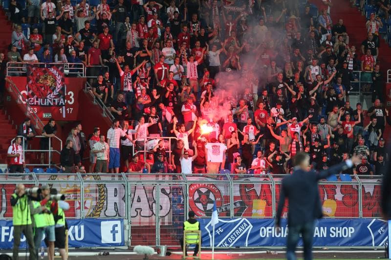 Football. HET Liga. Banik Ostrava - Slavia Prague. 06.08.2017