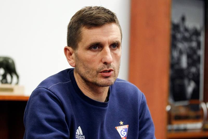 Football. Gornik Zabrze. Press Conference. 04.01.2018