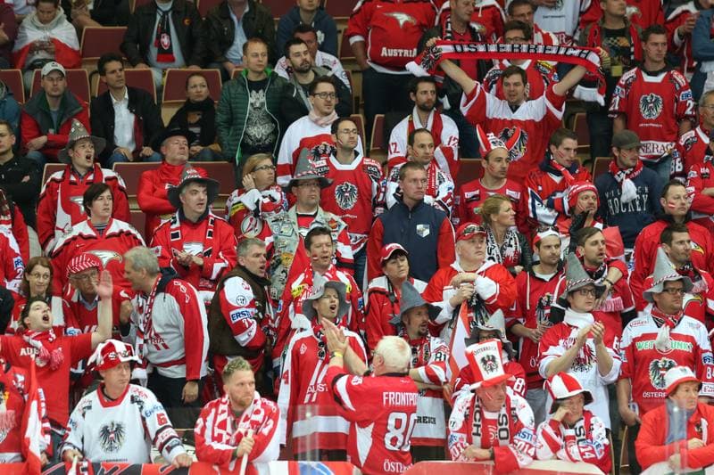 Ice Hockey. World Championship Division 1A. Korea - Austria. 23.04.2016