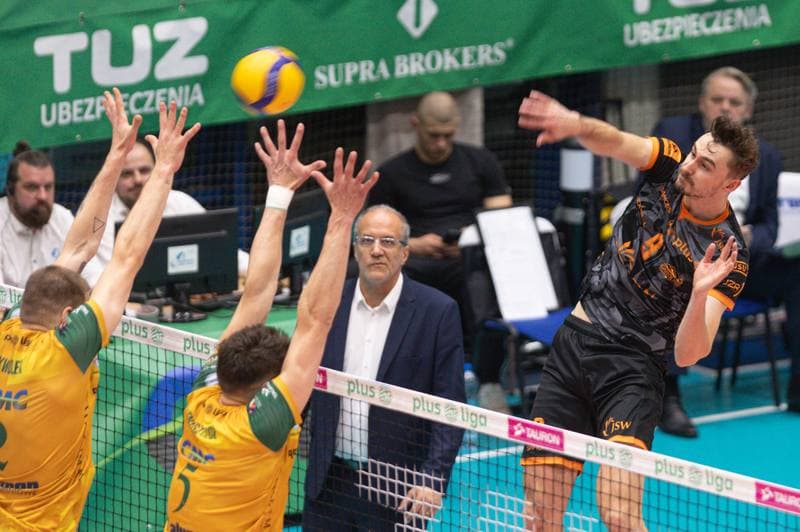 Volleyball. PlusLiga. Aluron CMC Warta Zawiercie - Jastrzebski Wegiel. 24.04.2024