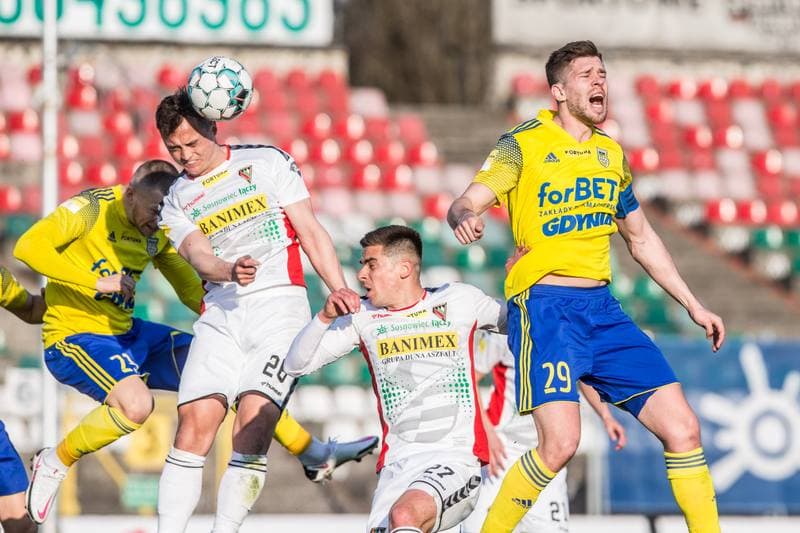 Football. Fortuna I Liga. Zaglebie Sosnowiec - Arka Gdynia. 28.04.2021