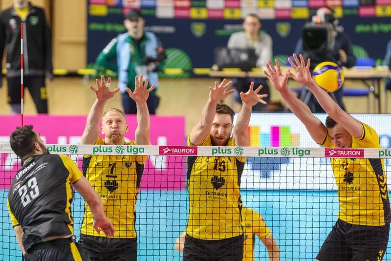 Volleyball. PlusLiga. GKS Katowice - PGE Giek Skra Belchatow. 09.12.2023
