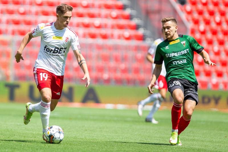 Football. Fortuna I Liga. GKS Tychy - LKS Lodz. 24.07.2022