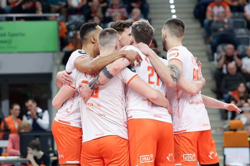 Volleyball. CEV Champions League. Jastrzebski Wegiel - SVG Luneburg. 17.01.2024