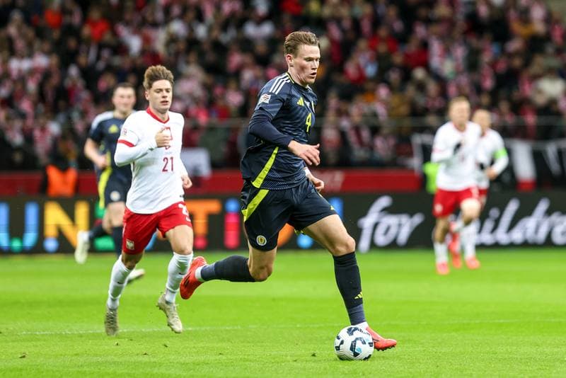 Football. UEFA Nations League. Poland - Scotland. 18.11.2024