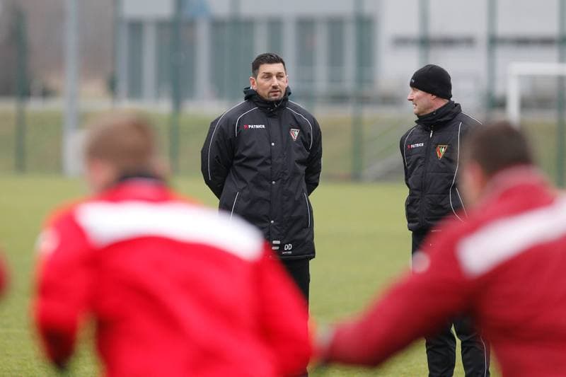 Football. Zaglebie Sosnowiec. Training. 08.01.2018