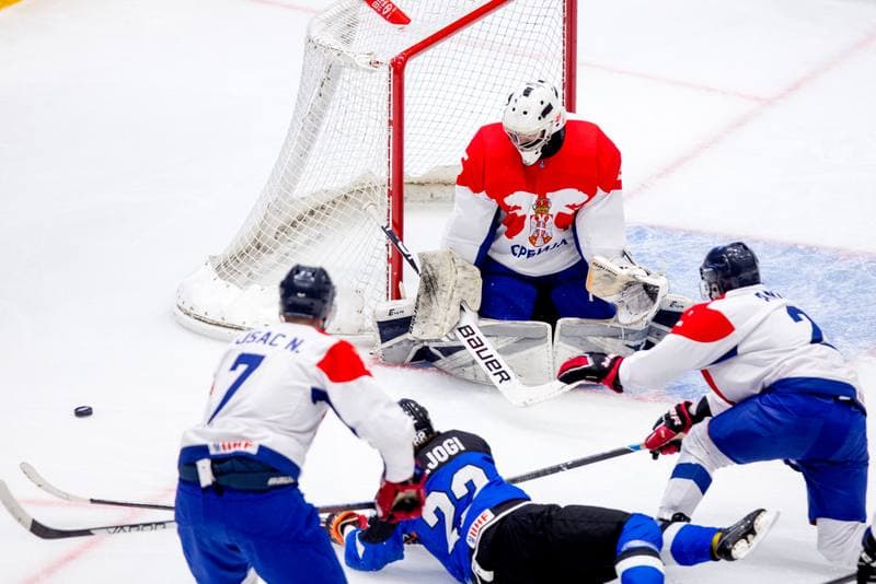 Ice Hockey. World Championship Division 1 Group B. Estonia - Serbia. 30.04.2022