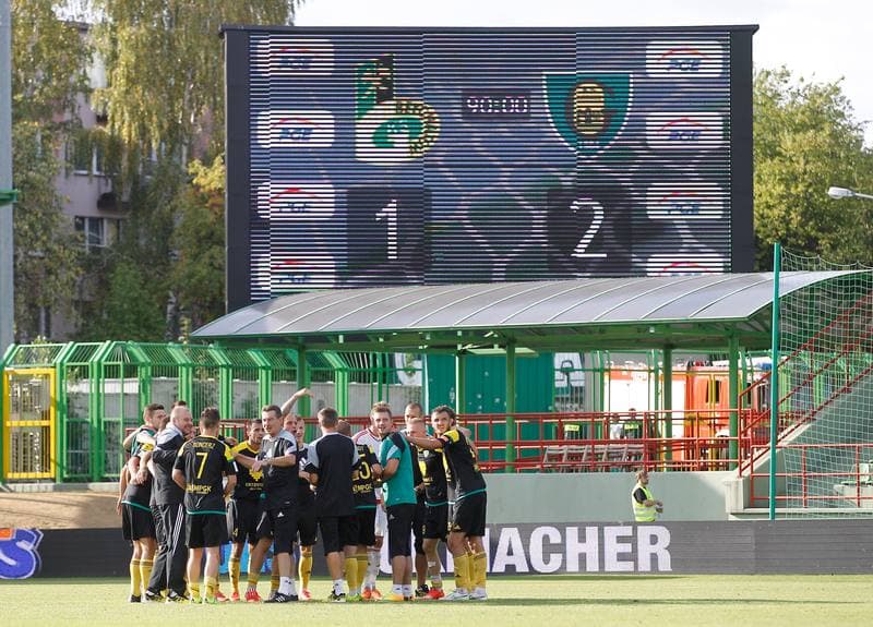 Football. Polish First League. GKS Belchatow - GKS Katowice. 05.09.2015