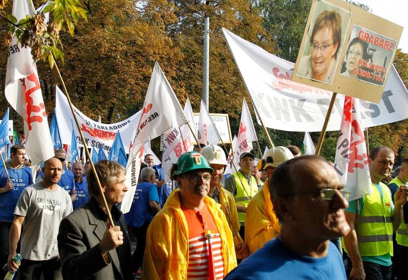 Coal Mining. Protest. Brzeszcze. 05.10.2015