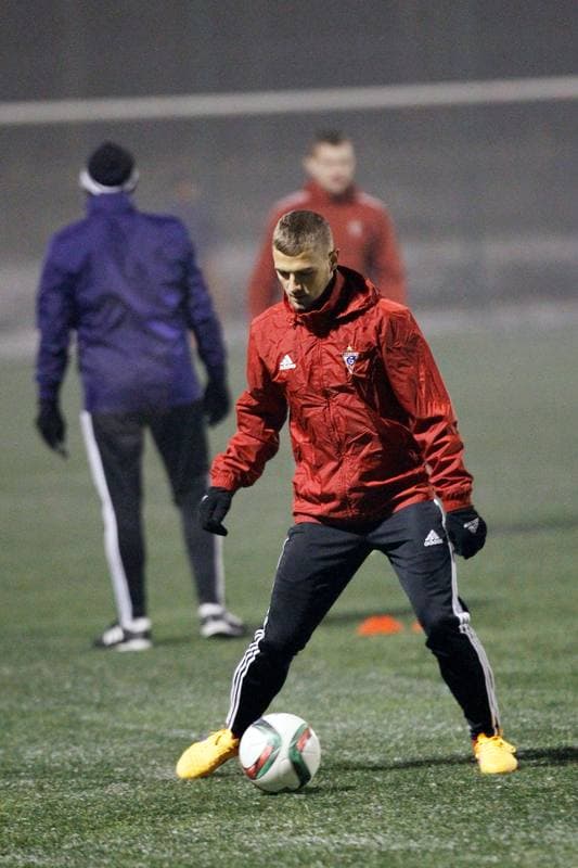 Football. Gornik Zabrze. Training. 07.01.2016