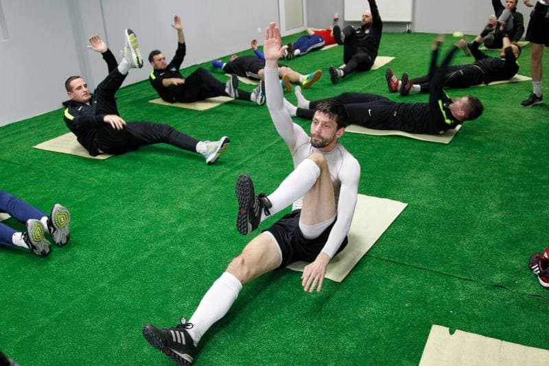 Football. Rozwoj Katowice. Training. 04.01.2017