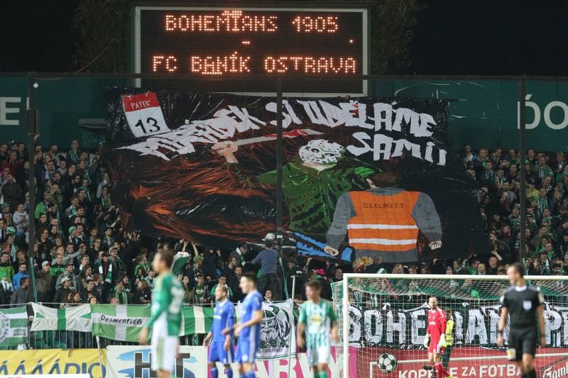 Football. HET Liga. Bohemians 1905 Praha - Banik Ostrava. 13.10.2017