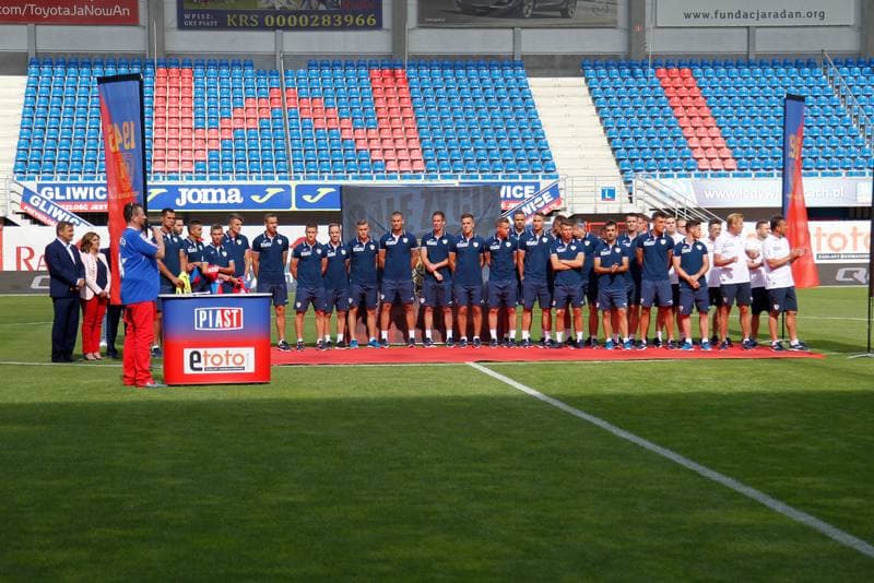 Football. Piast Gliwice. Team Presentation. 06.07.2016