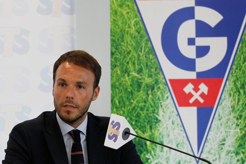 Football. Gornik Zabrze. Press Conference. 28.07.2016