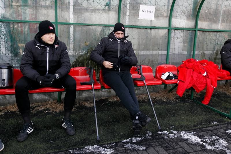 Football. Sparing. Zaglebie Sosnowiec - Cracovia Krakow. 17.01.2018