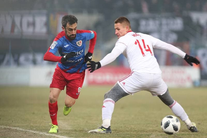 Football. Lotto Ekstraklasa. Piast Gliwice - Gornik Zabrze. 03.03.2018