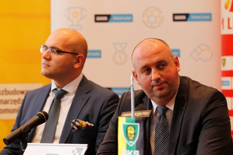 Football. GKS Katowice. Press Conference. 23.09.2016