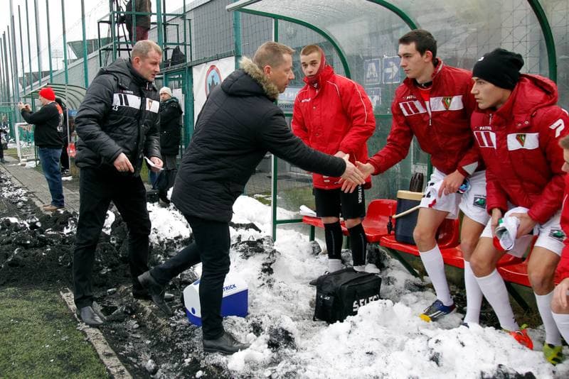 Football. Sparing. Zaglebie Sosnowiec - Polonia Bytom. 03.12.2016